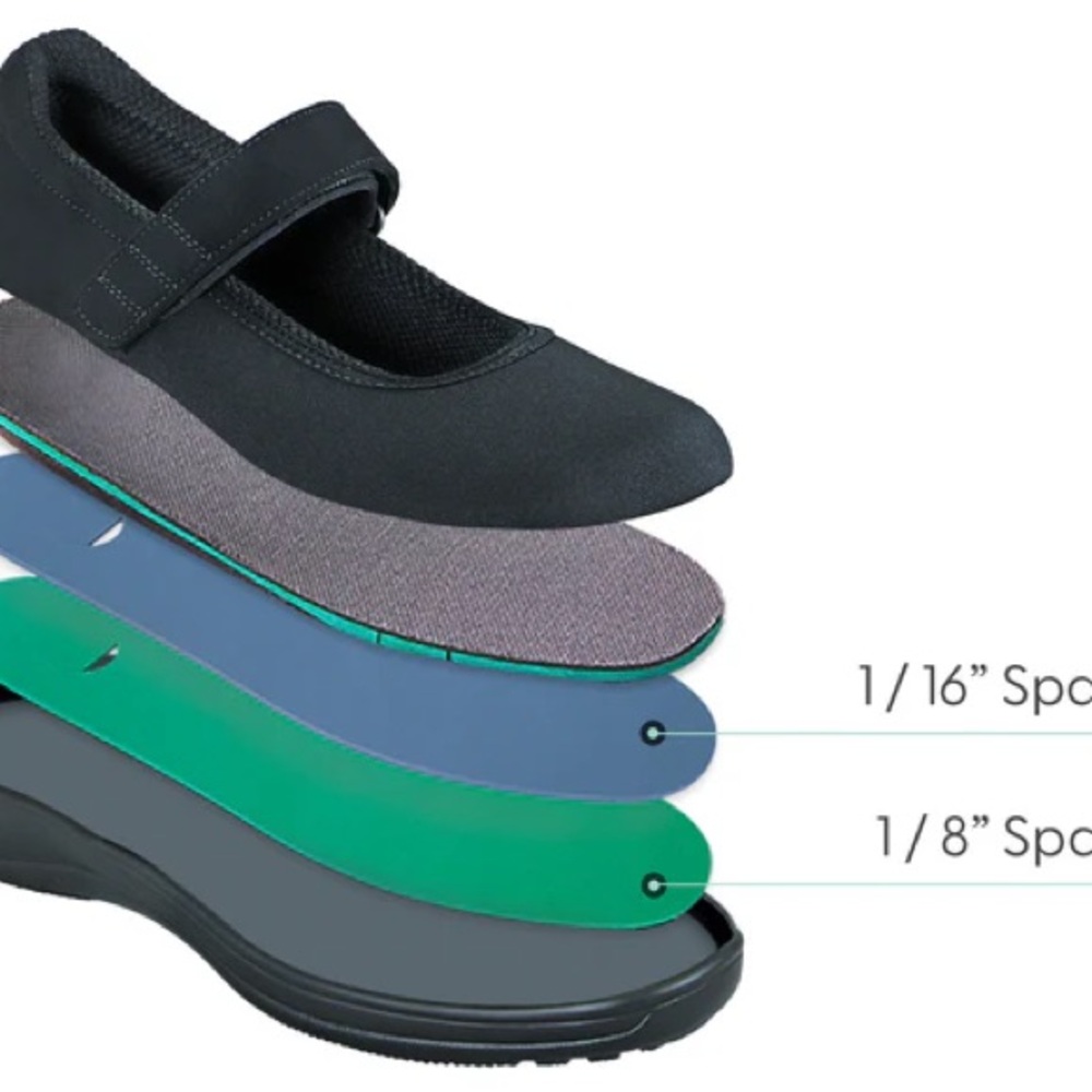 Orthopedic Black Mary Jane Style Shoes - Picture 7 of 7